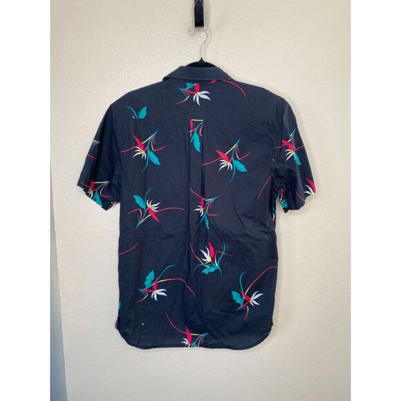 Vans Tailored Fit Mens Floral Button-Up Shirt Medium Blue collared‎ 100% cotton - Picture 3 of 7